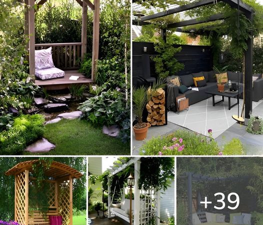 A Relaxing Corner in the Heart of Nature: 39 Awesome Pergola Ideas