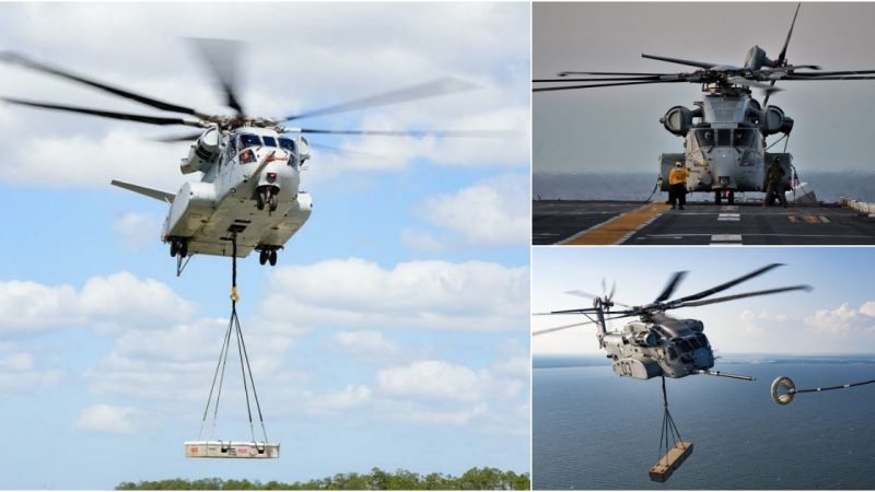 Unleashing Speed and Power: The Sikorsky CH-53K Helicopter Reaches a Blazing 261 KM/H.